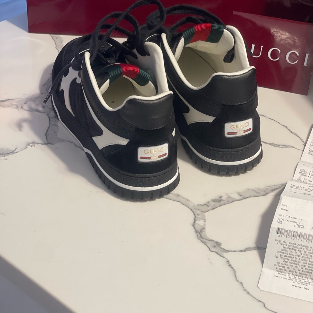 Gucci Black and White Sneakers